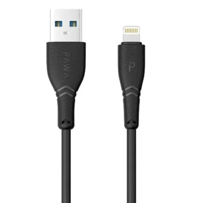 Pawa Solid Car Charger 2.4A Auto-Id With Lightning Cable